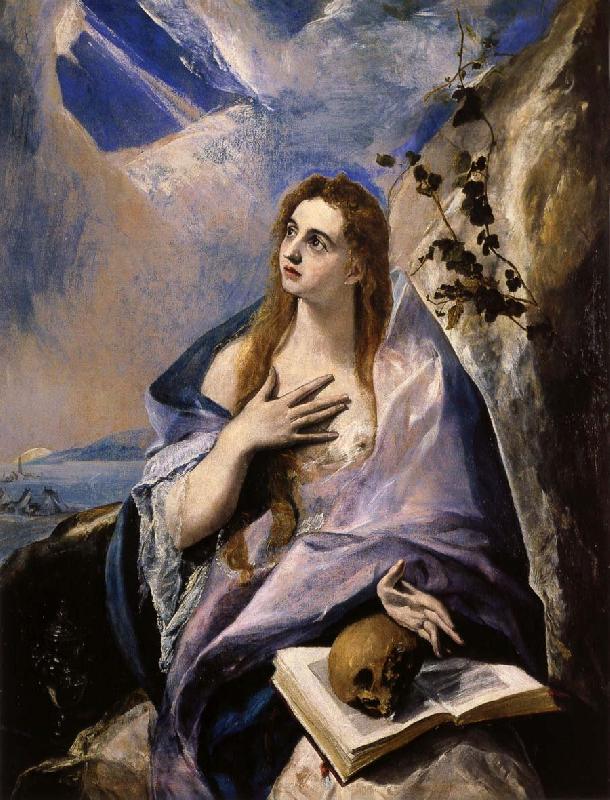 El Greco Mary Magdalen in Penitence Sweden oil painting art